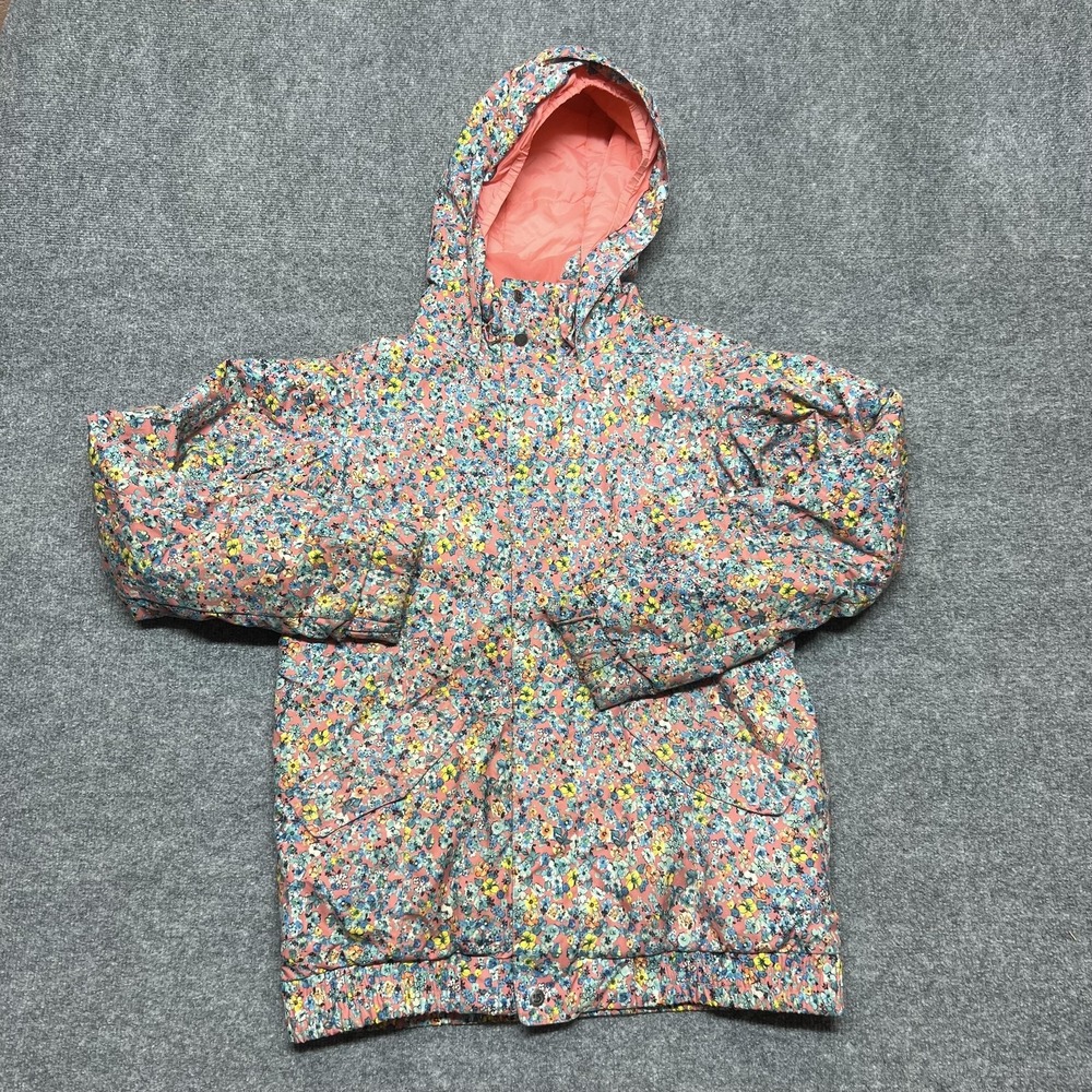 Burton Ski Jacket Girls XL Multicolor Floral Dryride Hooded Insulated Winter